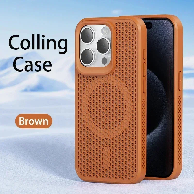 Cooling Heat Dissipation Magsafe Phone Case For iPhone 13 - 17 Compatible with iPhone