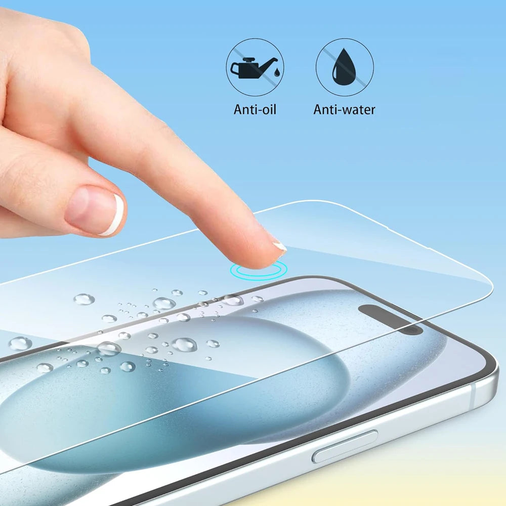 Glass Film For iPhone 13 - 18 Screen Protector compatible with iPhone