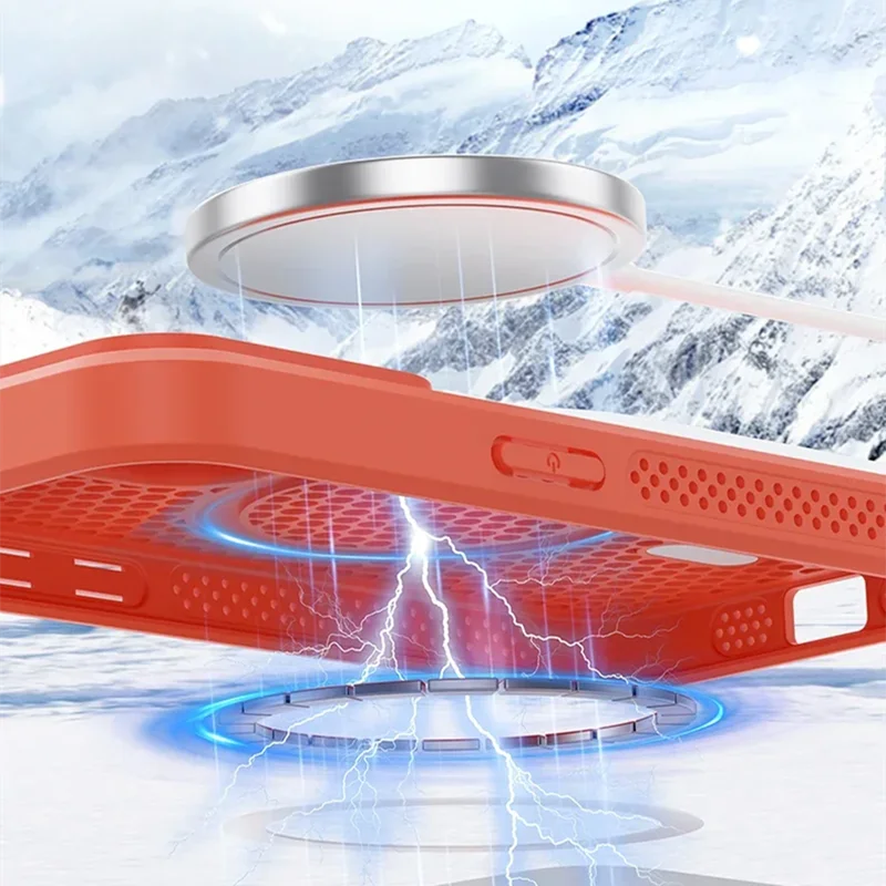 Cooling Heat Dissipation Magsafe Phone Case For iPhone 13 - 17 Compatible with iPhone