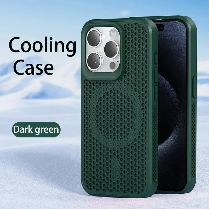 Cooling Heat Dissipation Magsafe Phone Case For iPhone 13 - 17 Compatible with iPhone