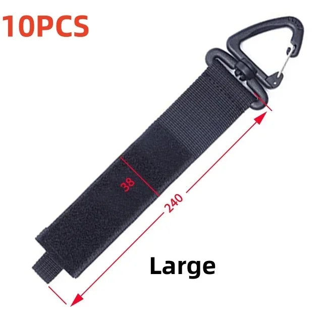Cord Organizer Holder with Rotate Buckle Wire Manager Power Cord Management Nylon Heavy Cord Storage Straps for Cables Hoses