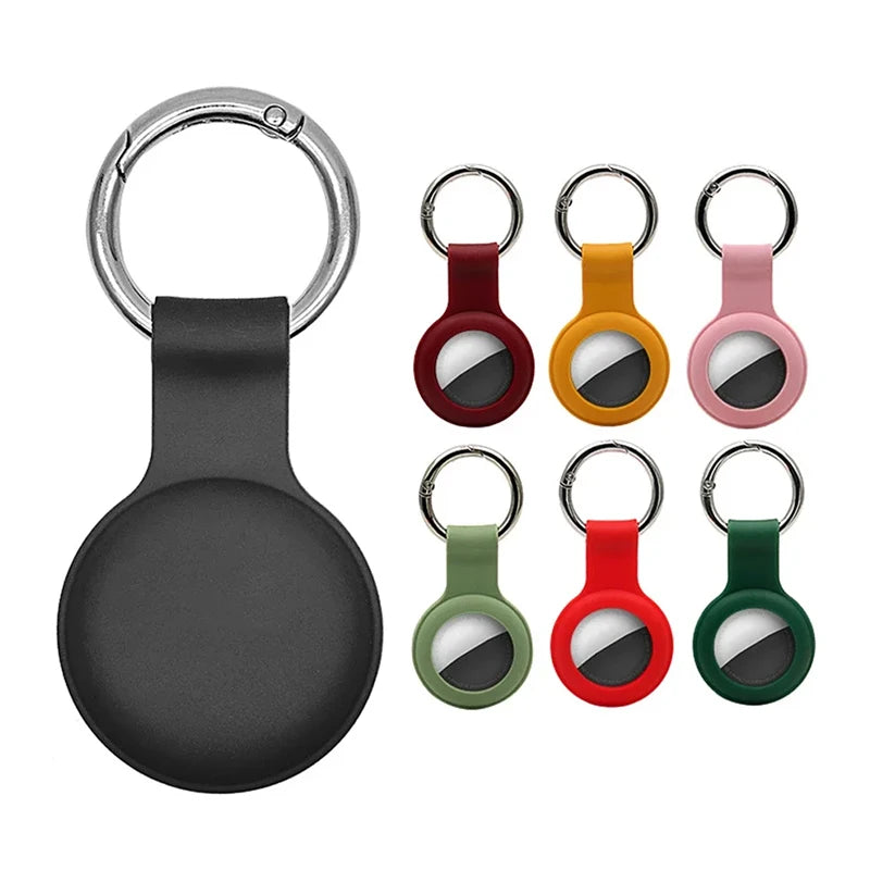 Cover For Airtags Case Liquid Silicone Protective Shell Tracker Accessory Anti-scratch Sleeve Keychain Airtag Case Dog Anti Loss
