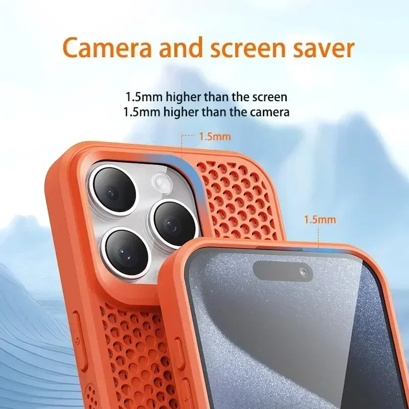 Cooling Heat Dissipation Magsafe Phone Case For iPhone 13 - 17 Compatible with iPhone