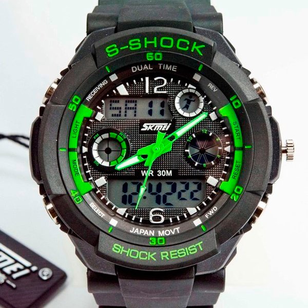 Skmei S-Shock Green 0931 - Image 10