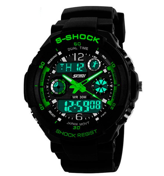 Skmei S-Shock Green 0931 - Image 9