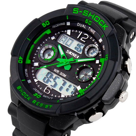 Skmei S-Shock Green 0931 - Image 11