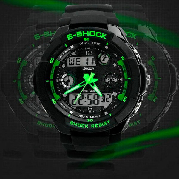 Skmei S-Shock Green 0931 - Image 3